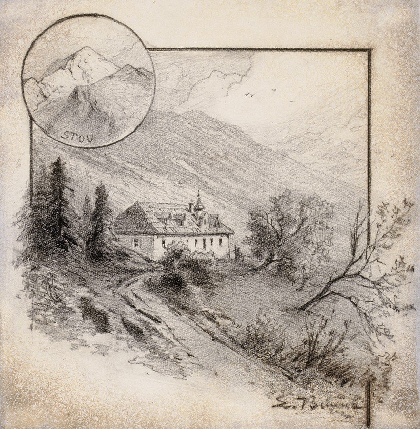  Valvasorjeva koca pod Stolomn by Ladislav Benesch