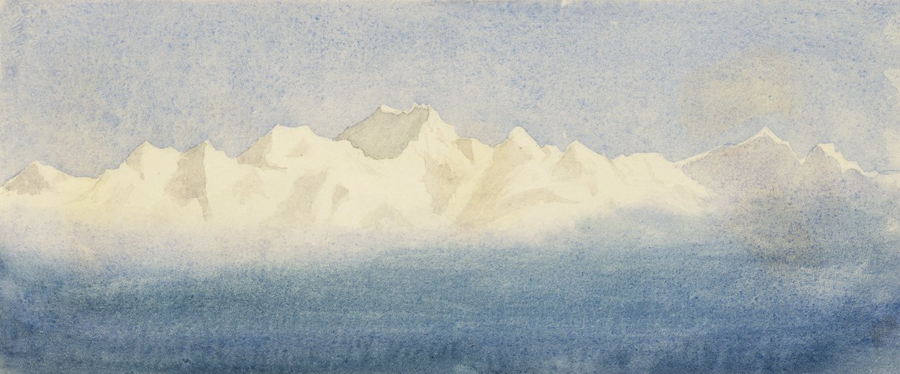 Alp Manzarası, 1875 by Lady Emma Crichton