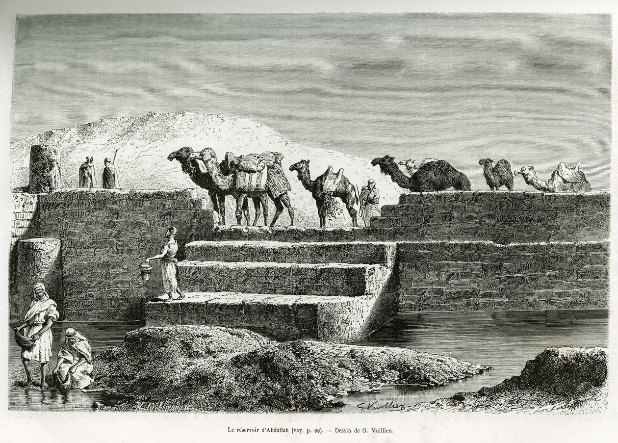 Suudi Arabistan, Abdullah Rezervuarı, Edouard Charton (1807-1890) 1882 (lito) liderliğindeki Dünya Turu