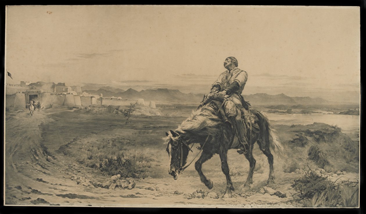 Bir Ordunun Kalıntıları (fotomekanik baskı) by Lady Butler