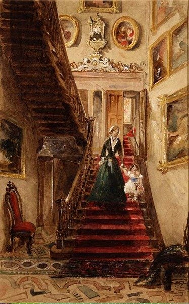 Merdiven, Grimstone (suluboya) by Lady Honoria Cadogan