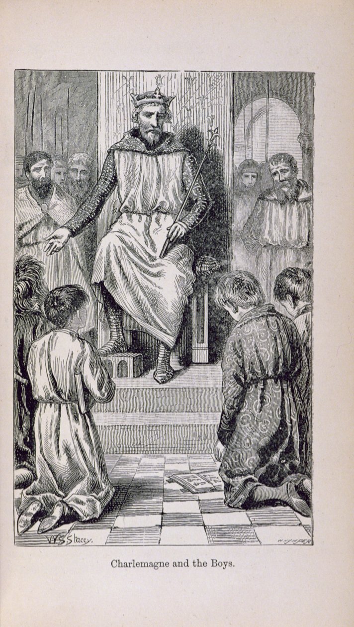 Charlemagne (742-814) ve Çocuklar, 