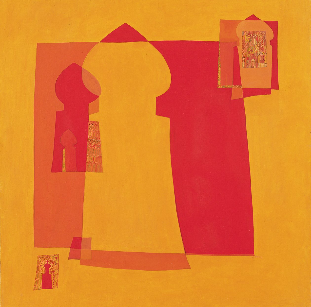 Gates, c.1970-02 (baskı) by Laila Shawa