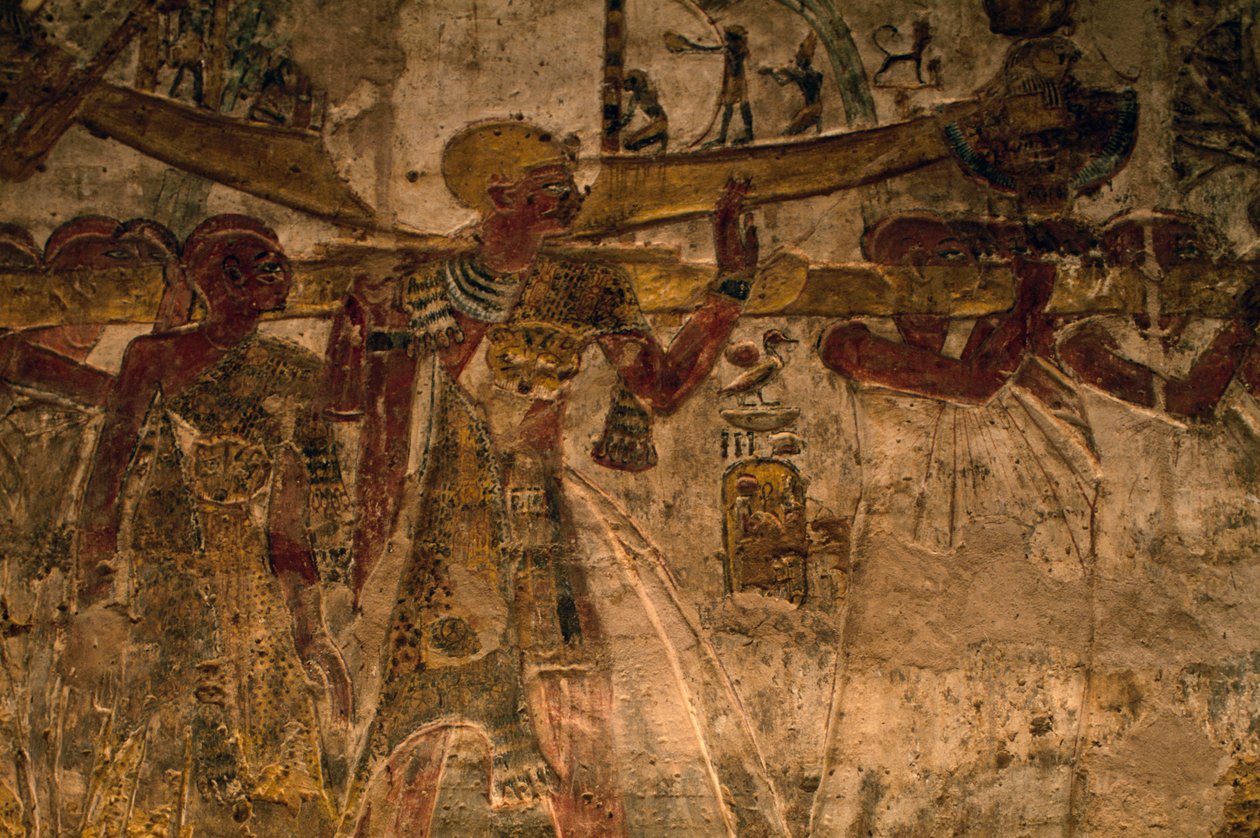 Derr tapınağından kısma, Aşağı Nubia, Mısır, Mısır uygarlığı, Yeni Krallık, Hanedan XIX by Amadeo (after) Modigliani