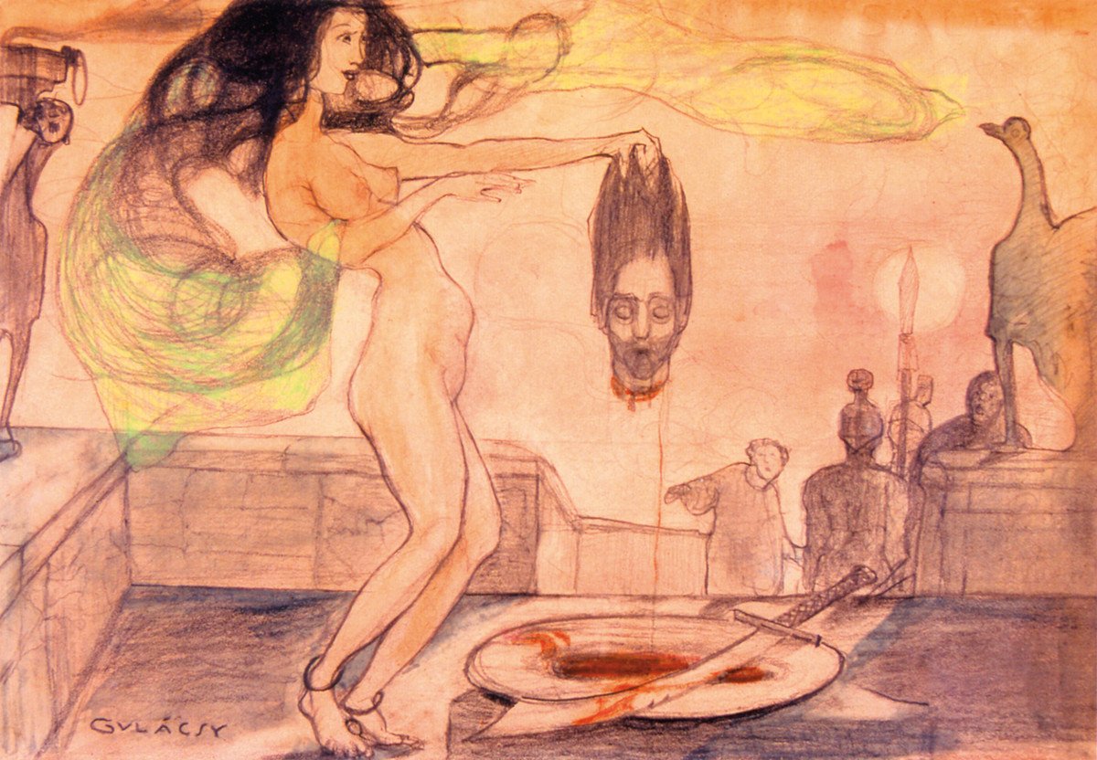 salome by Lajos Gulácsy