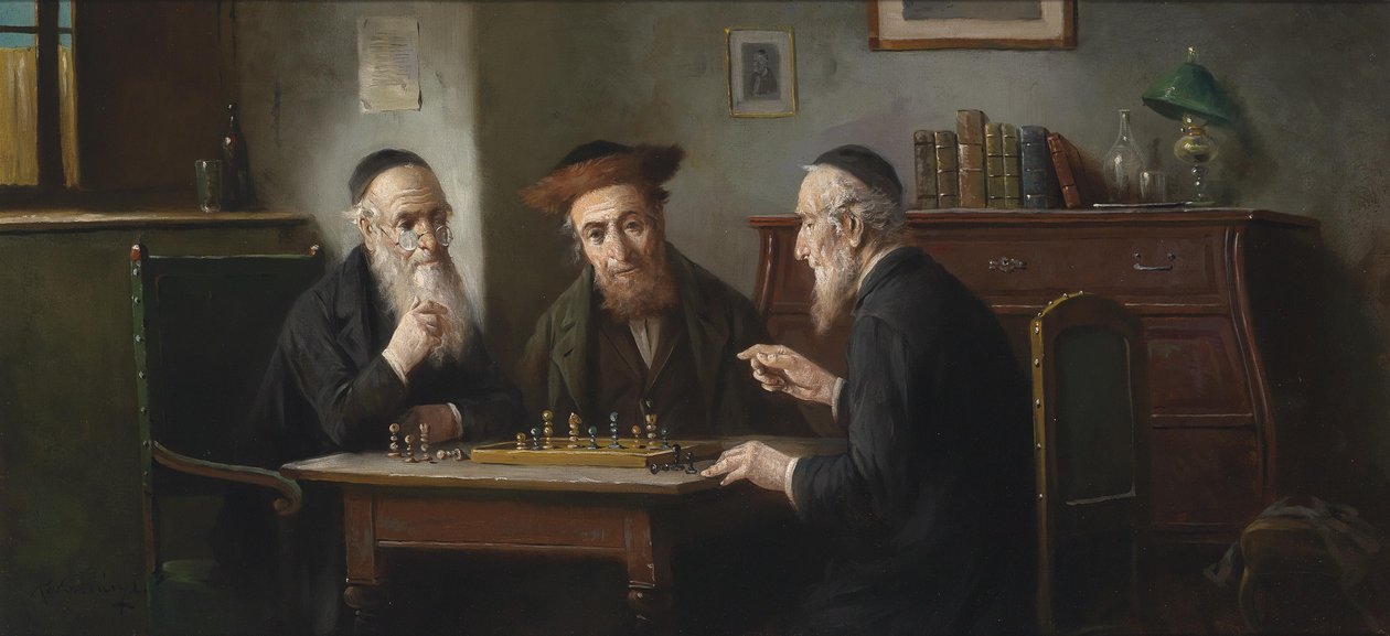 satranç oyunu by Lajos Kolozsváry