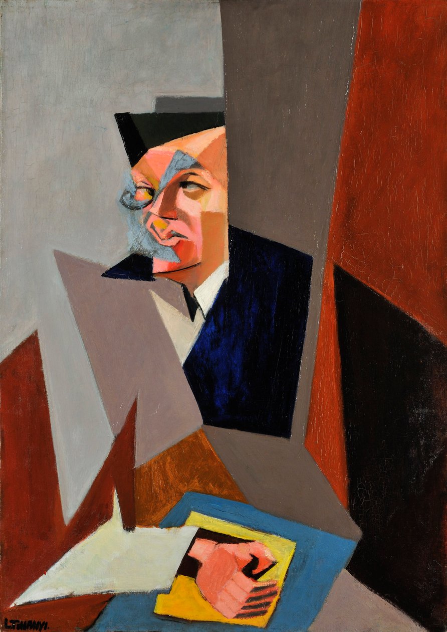 Tristan Tzara'nın Portresi (1896-1963), Tihanyi, Lajos (1885-1938). Tuval üzerine yağlıboya by Lajos Tihanyi