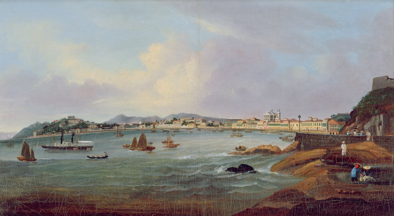 Makao Limanı, Çin, 1855 dolayları (tuval üzerine yağlı boya) by Lam Qua (attr. to)