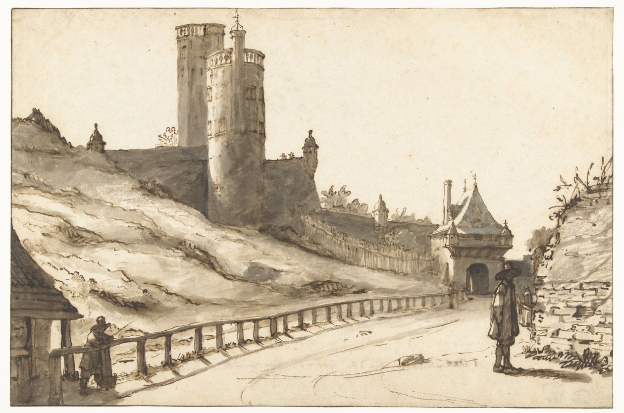 Nijmegen'deki Belvedere ve Hoenderpoort by Lambert Doomer