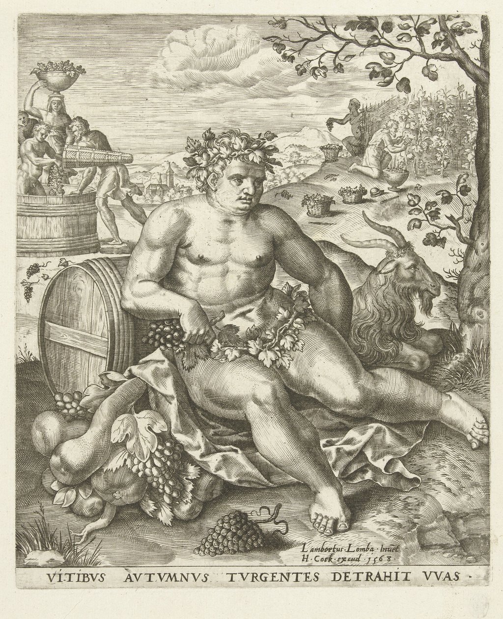 Sonbahar: Bacchus ve Üzüm Hasadı Dört Mevsim (dizi adı) by Lambert Lombard