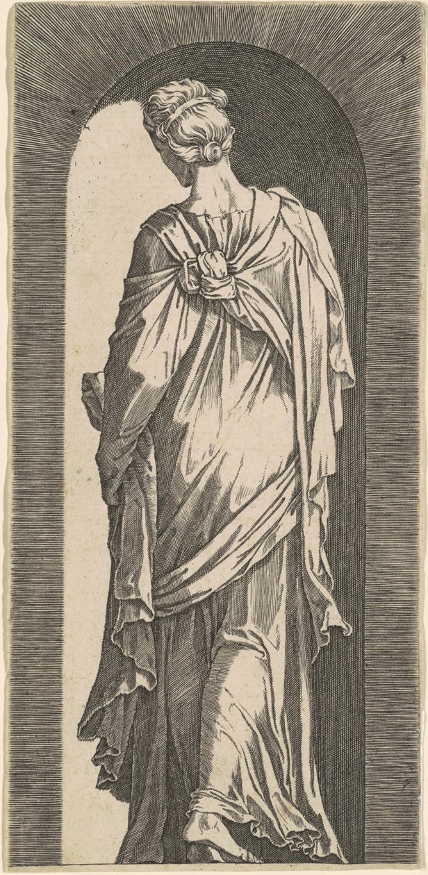 Sibyl Arkadan Görünüyor, Aşağıya Sola Bakıyor by Lambert Suavius