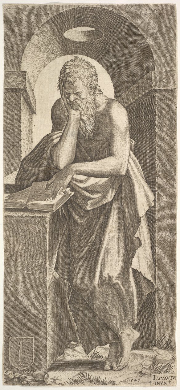 Aziz Simon, sol elinin parmaklarını ..., 1545