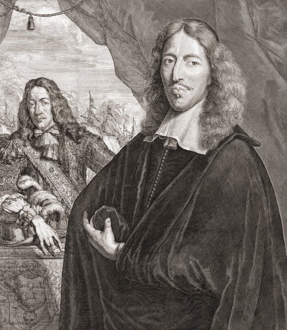 Johan de Witt, diğer adıyla Jan de Witt (sağda) ve kardeşi Cornelis de Witt. by Lambert de Visscher
