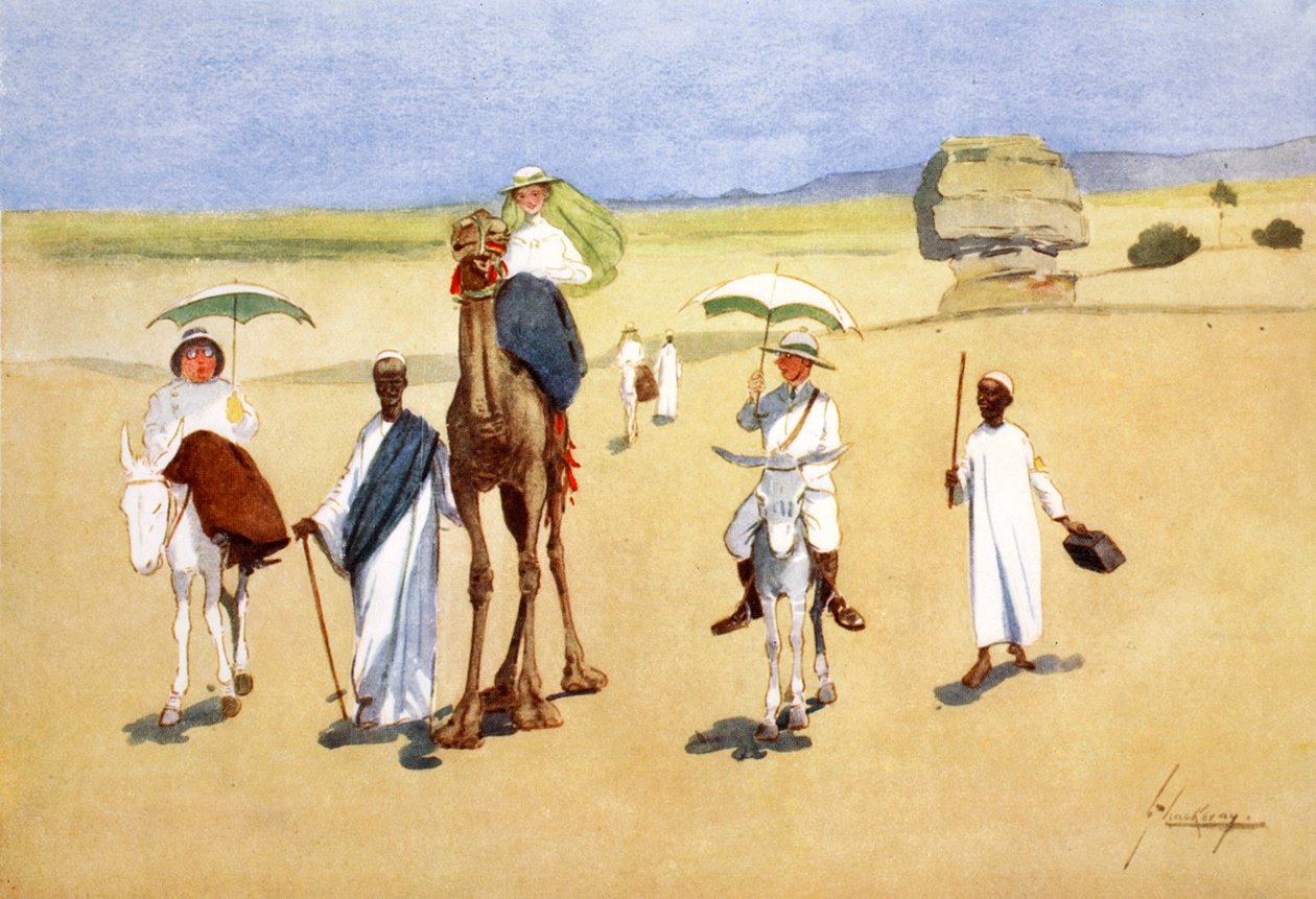 "Piramitlerin Çevresi", 1908. by Lance Thackeray