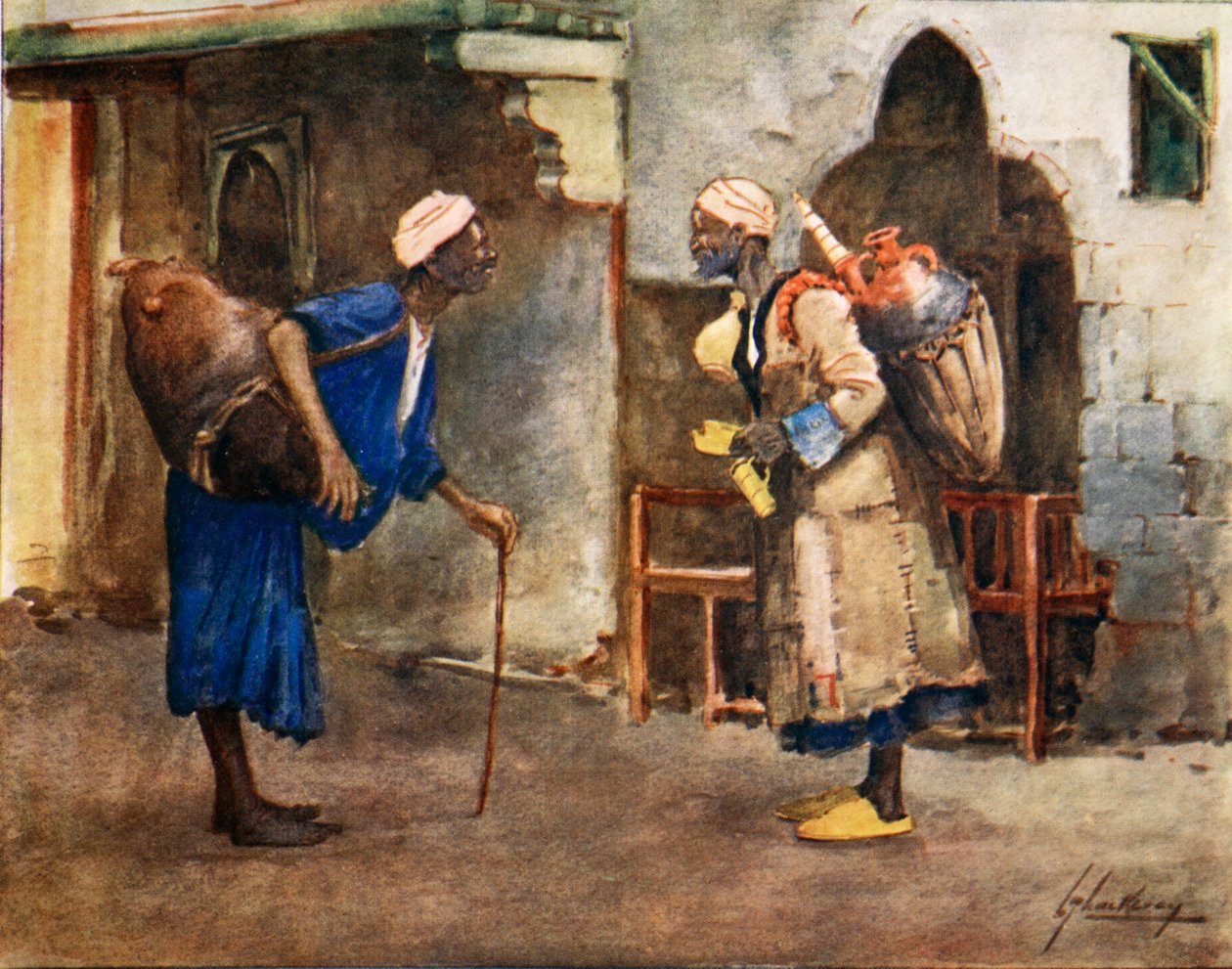 Suların Buluşması, 'Mısır'ın Aydınlık Tarafı'ndan, 1908 by Lance Thackeray