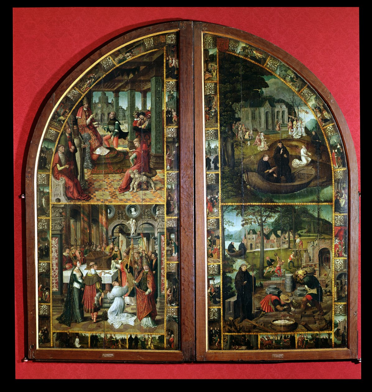 The Legend of St. Bertin, from the Treasure of St. Bertin at Saint-Omer  by Lancelot Blondeel