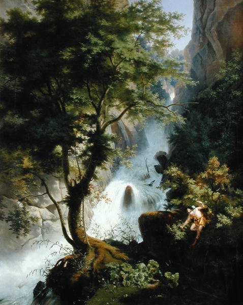 ಅಪೆನ್ನೈನ್ಸ್‌ನಲ್ಲಿ ಬೇಟೆಗಾರ, 1822 ಟರ್ಕಿ by Lancelot Théodore Turpin de Crissé de Crissé