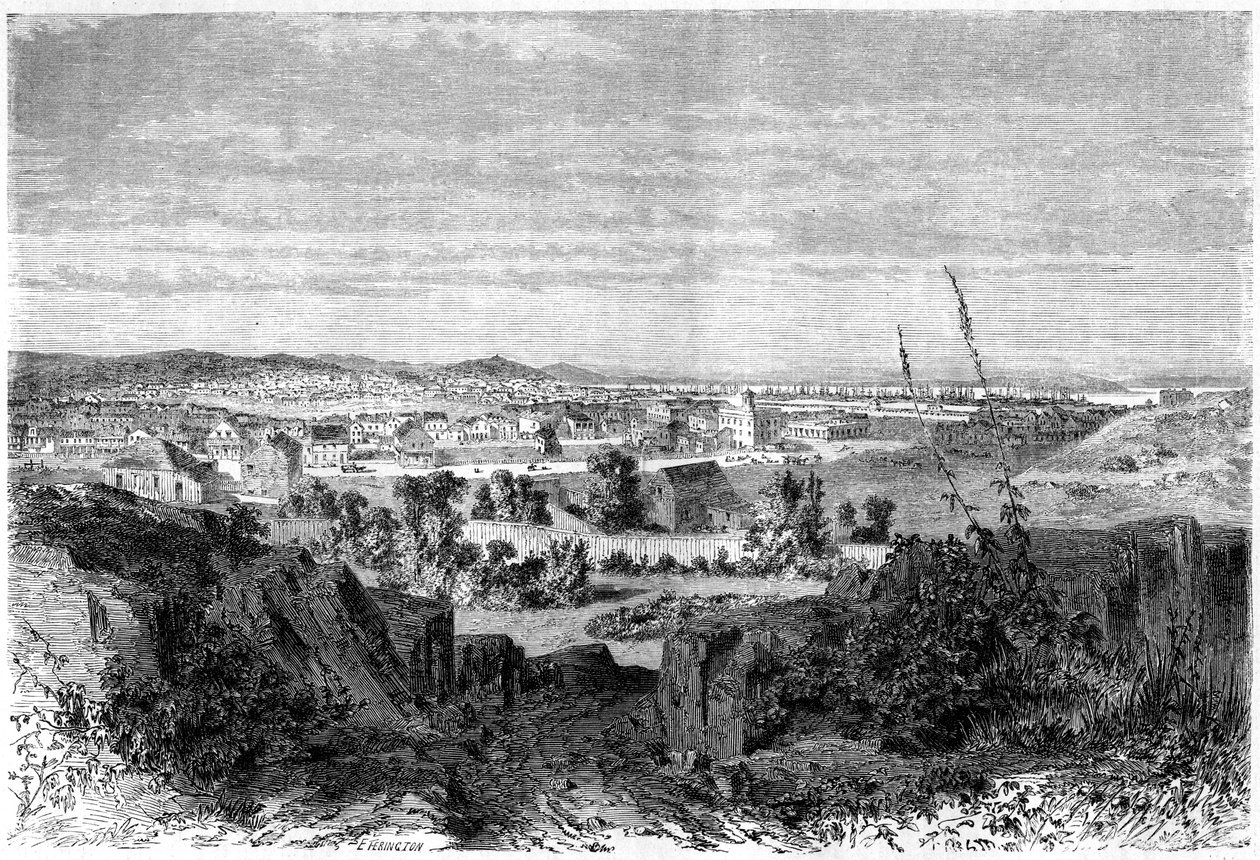 San Francisco, Kaliforniya, 19. yüzyıl. by Lancelot Théodore Turpin de Crissé de Crissé