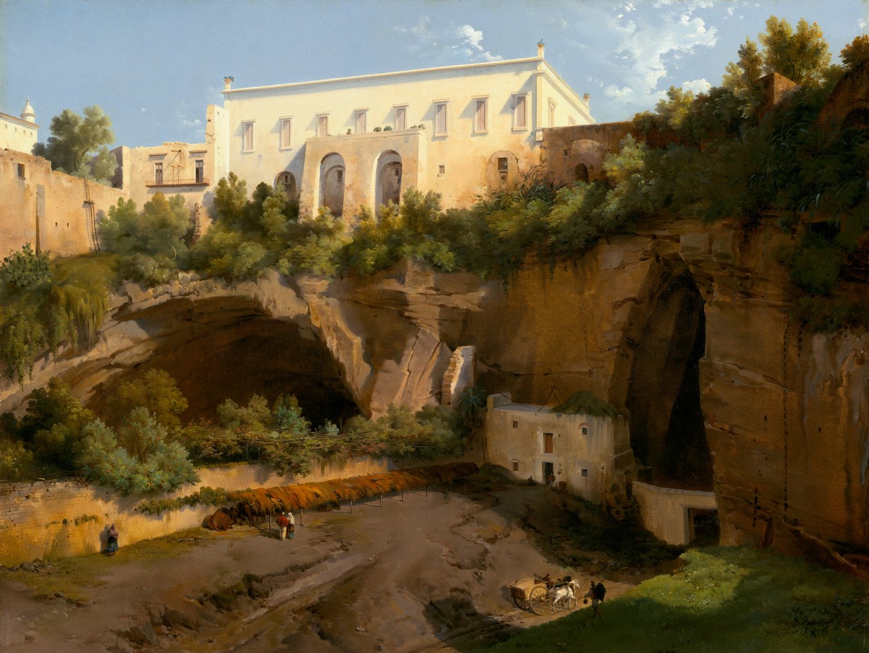 Villa Görünümü, Pizzofalcone, Napoli by Lancelot Théodore Turpin de Crissé de Crissé