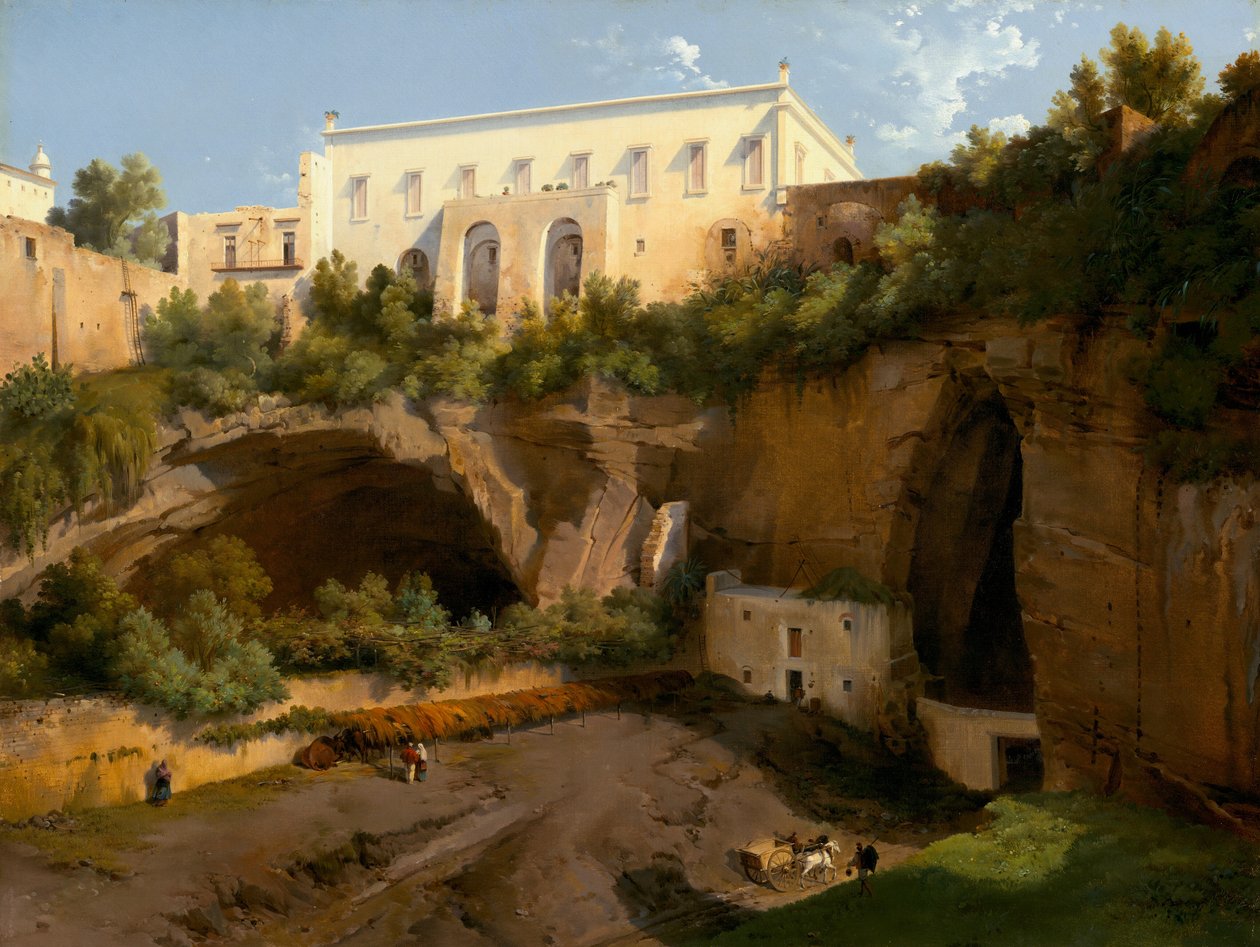 Villa Görünümü, Pizzofalcone, Napoli by Lancelot Théodore Turpin de Crissé de Crissé