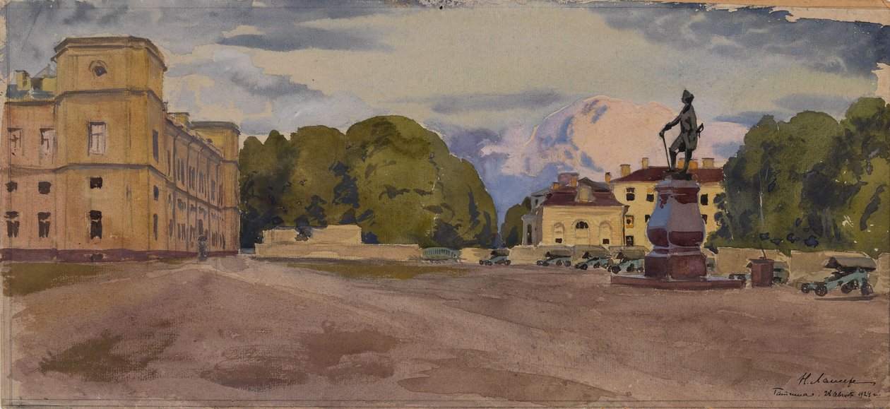 Gatchina Sarayı, 1924 by Lanceray