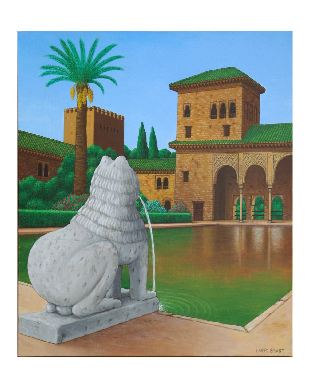 Daha Küçük Bir Sıçrama (keten üzerine akrilik) by Larry Smart