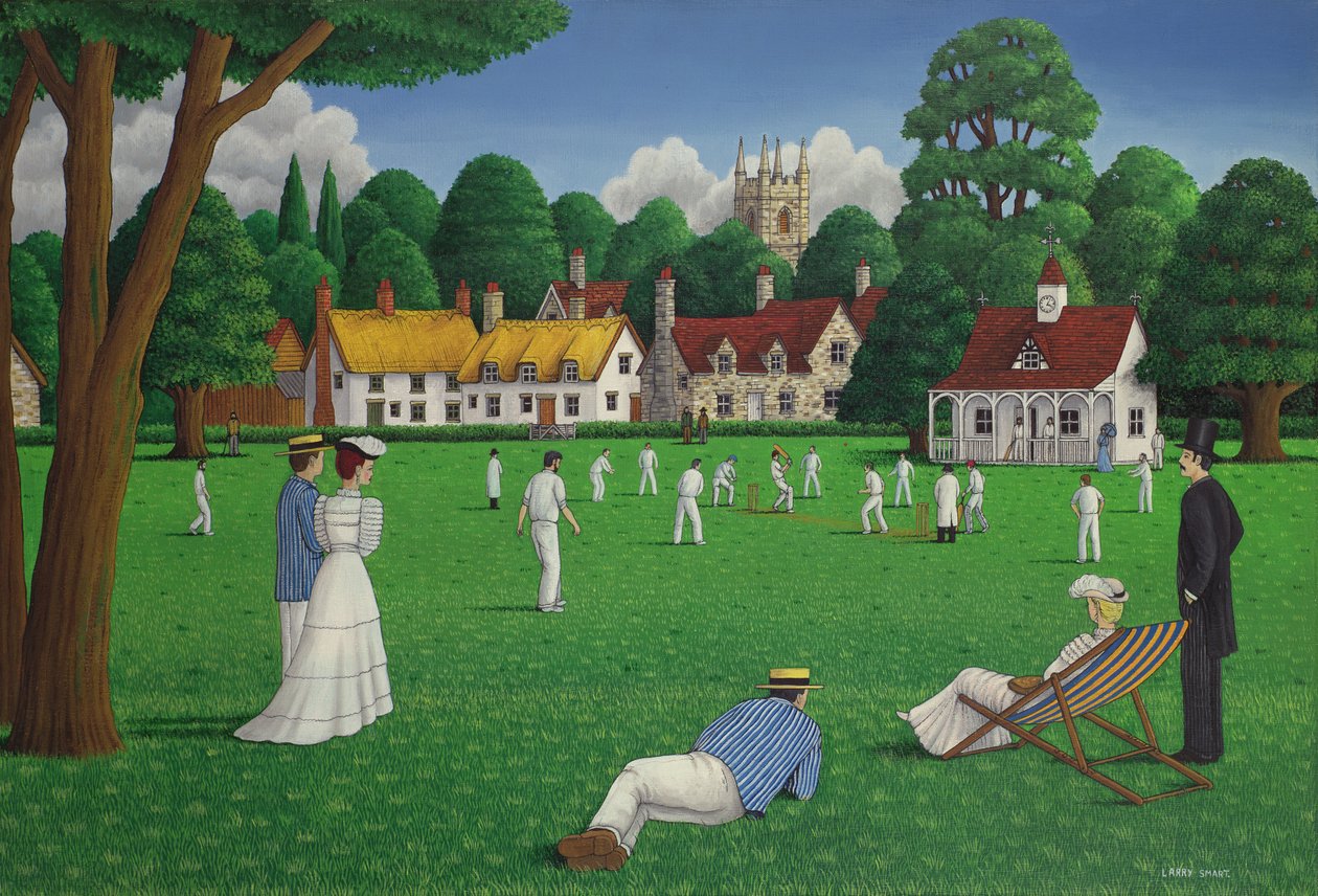 Edward Cricket, 1986 (tuval üzerine akrilik) by Larry Smart