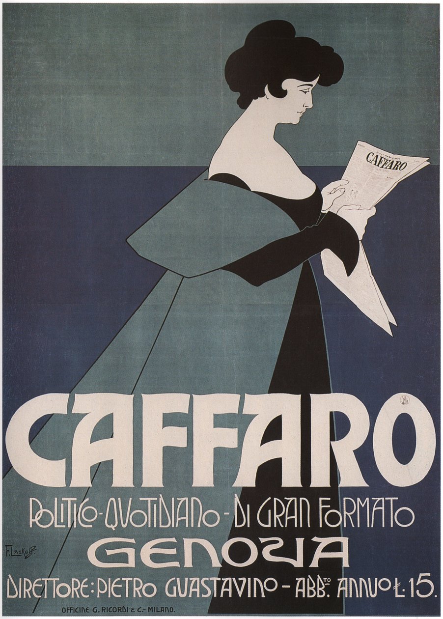 Caffaro Cenova Gazetesi, 1901 by Laskowski