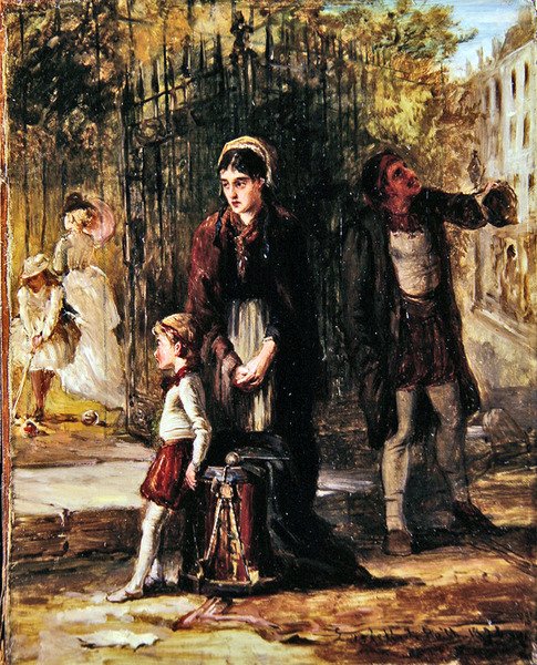 Oyuncular - bir resim için eskiz by Laslett John Pott