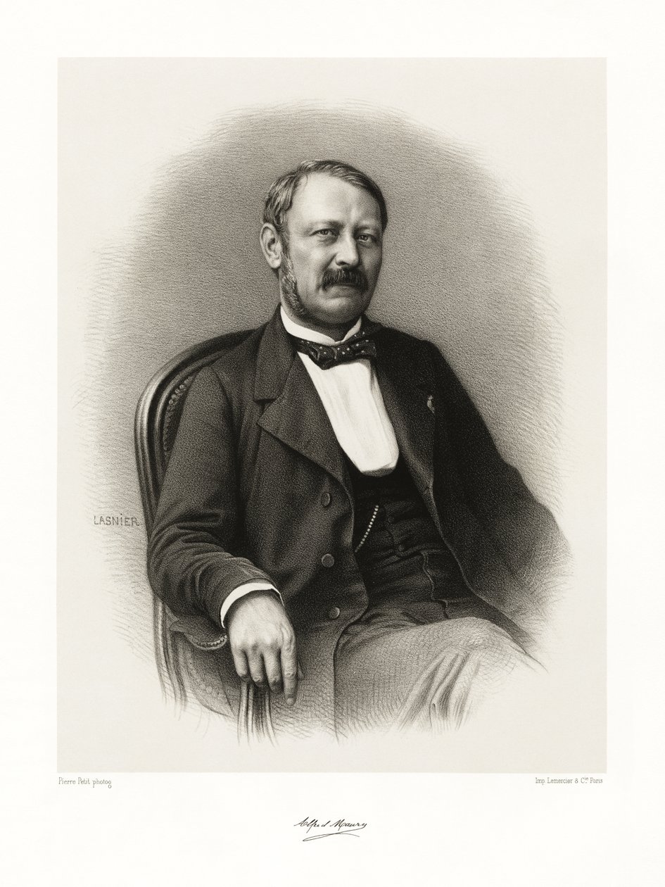 Louis Ferdinand Alfred Maury, 1865-66 by Lasnier