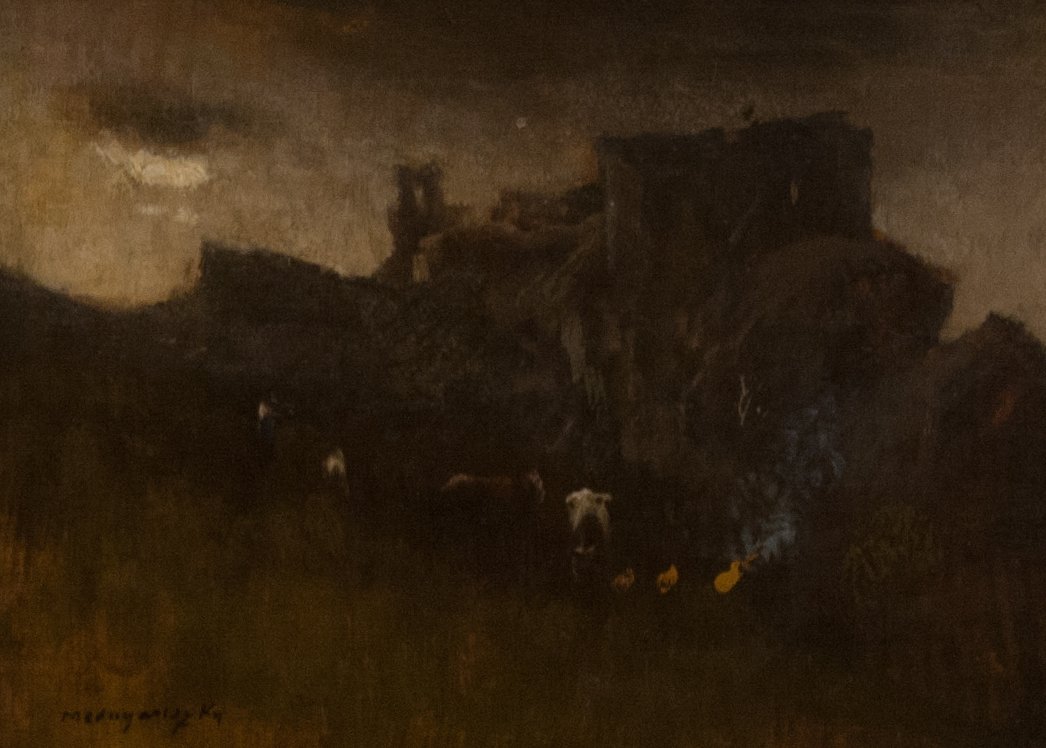 Kamp ateşleriMagyar: Tabortuzekn by Laszlo Mednyanszky