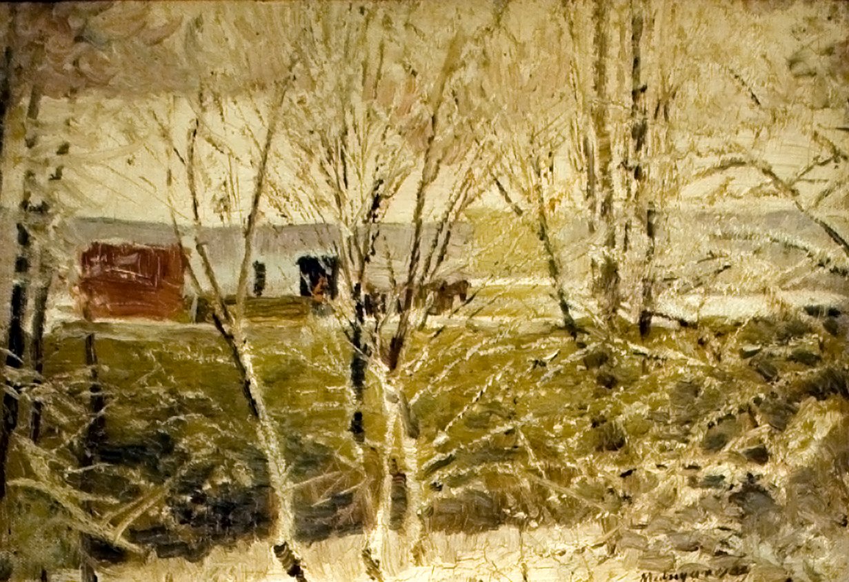 Elso honEnglish: First_Snown by Laszlo Mednyanszky
