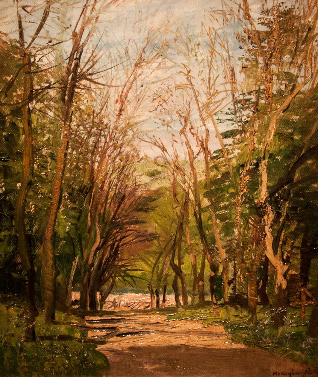Erdei utnİngilizce: Forest_Roadn by Laszlo Mednyanszky