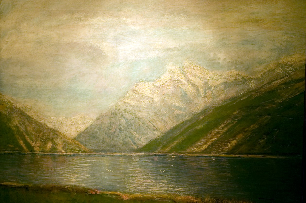 Tatrai tonİngilizce: Lake_in_the_Tatrasn by Laszlo Mednyanszky