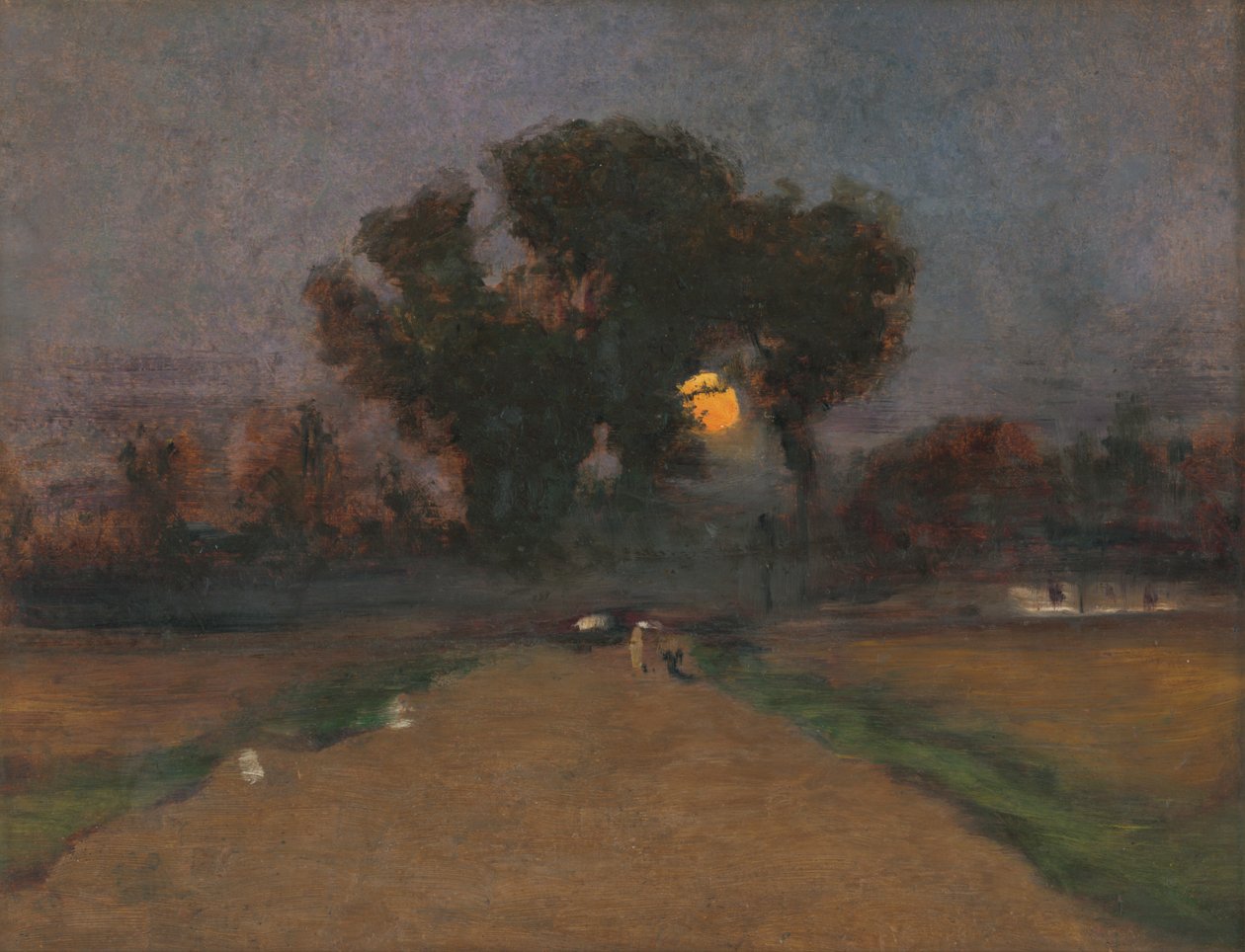 Güneşin battığı manzara, 1890-1900 by Laszlo Mednyanszky