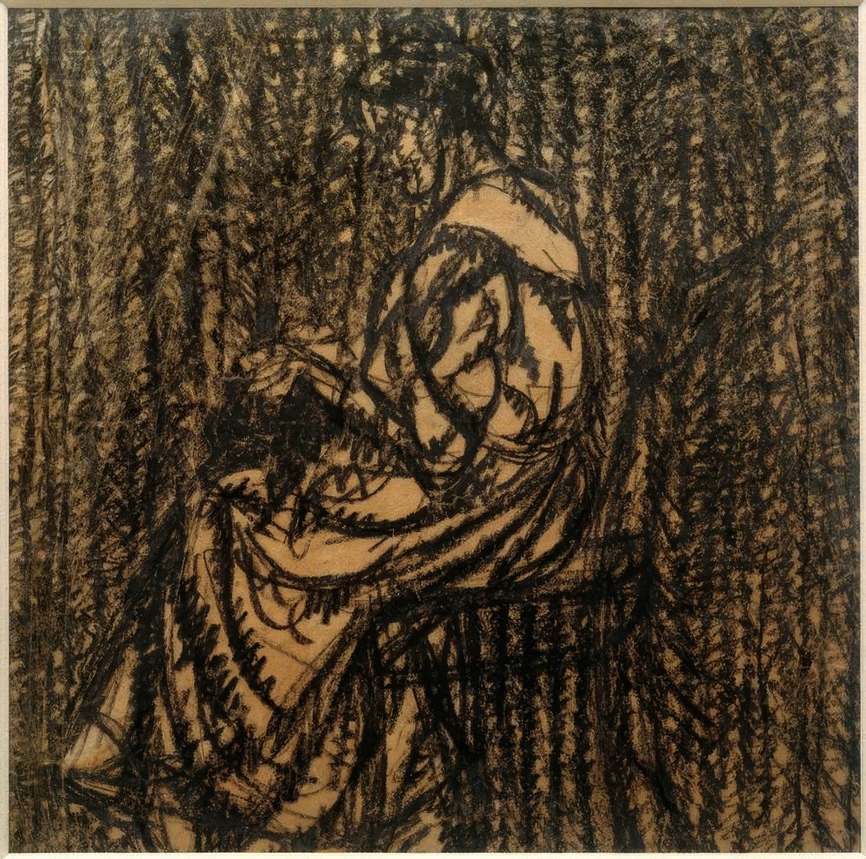 İsimsiz (el işi yapan kadın) by Laszlo Moholy Nagy