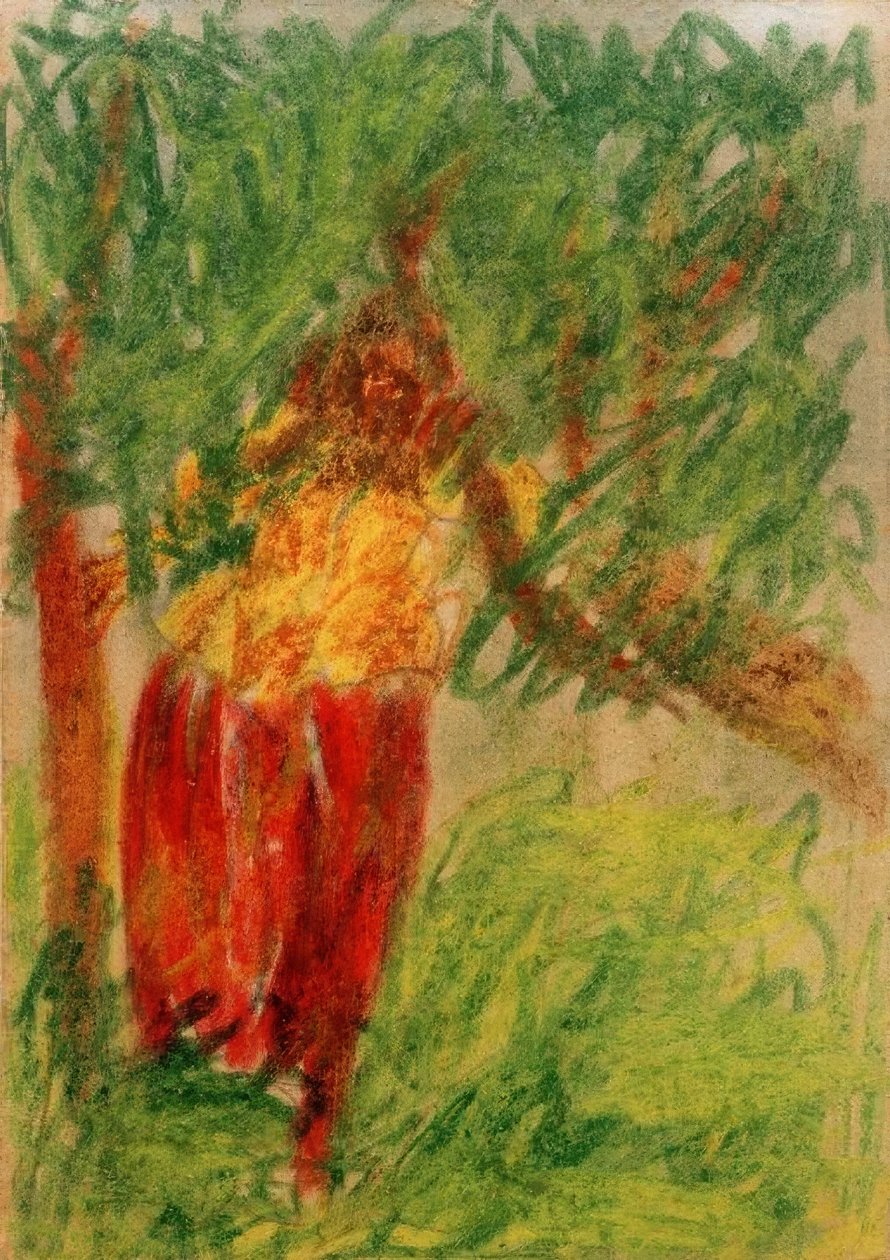 İsimsiz (bir ağacın altında duran kadın) by Laszlo Moholy Nagy