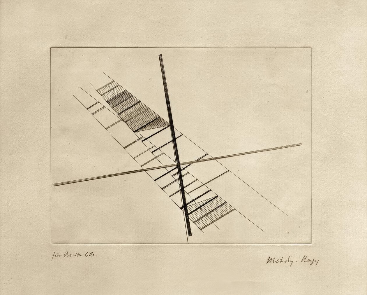 kesişen köşegenler by Laszlo Moholy Nagy