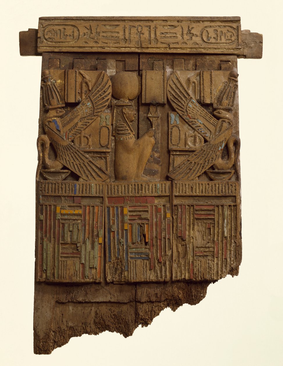 Panel, muhtemelen bir sandalyenin arkasından, Abusir