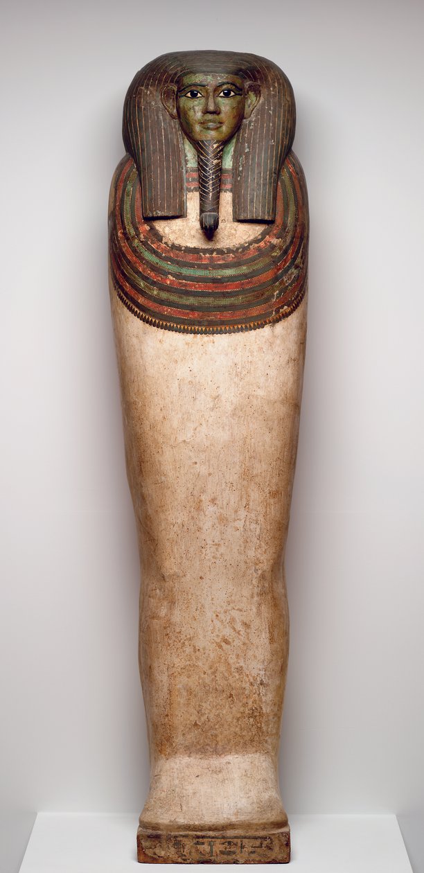 Coffin of Horankh, c.700 B.C. (wood, gesso, paint, obsidian, calcite, and bronze) by Late Period Egyptian