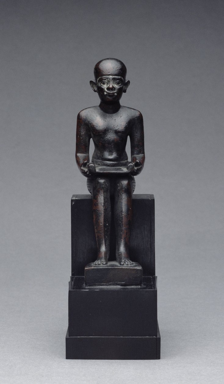 İmhotep Figürü (MÖ 2635-2595) Geç Dönem (bronz) by Late Period Egyptian