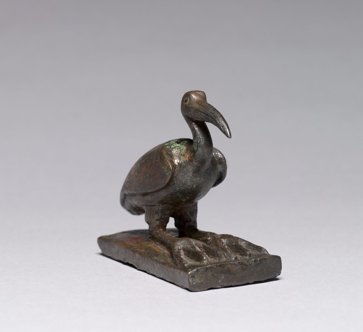 Ibis, MÖ 664-30 (bronz, yekpare döküm, altın zengini kakmalı) by Late Period Egyptian
