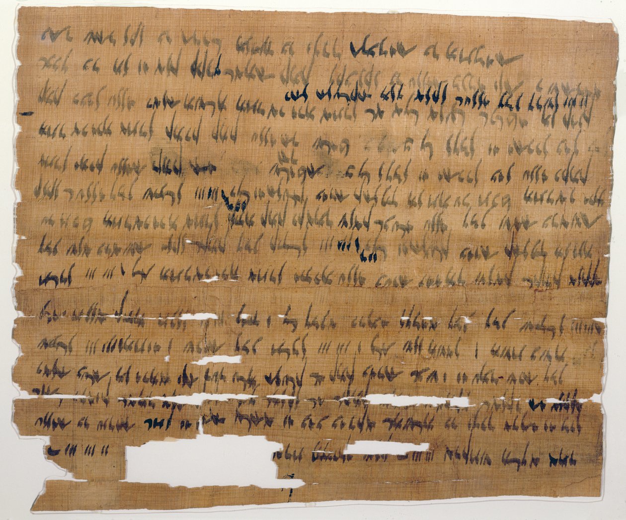 Aramice evlilik belgesi, MÖ 3 Temmuz 449 (papirüs üzerine mürekkep) by Late Period Egyptian