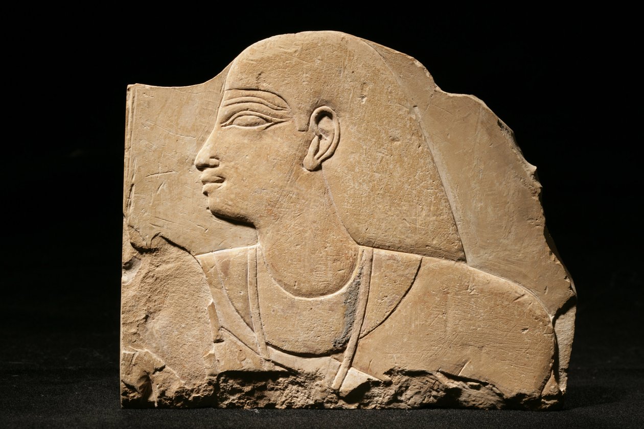 Mentu-em-hat, 25. Hanedan sonu-26. Hanedan başı, yaklaşık MÖ 660-650 (kireçtaşı) by Late Period Egyptian
