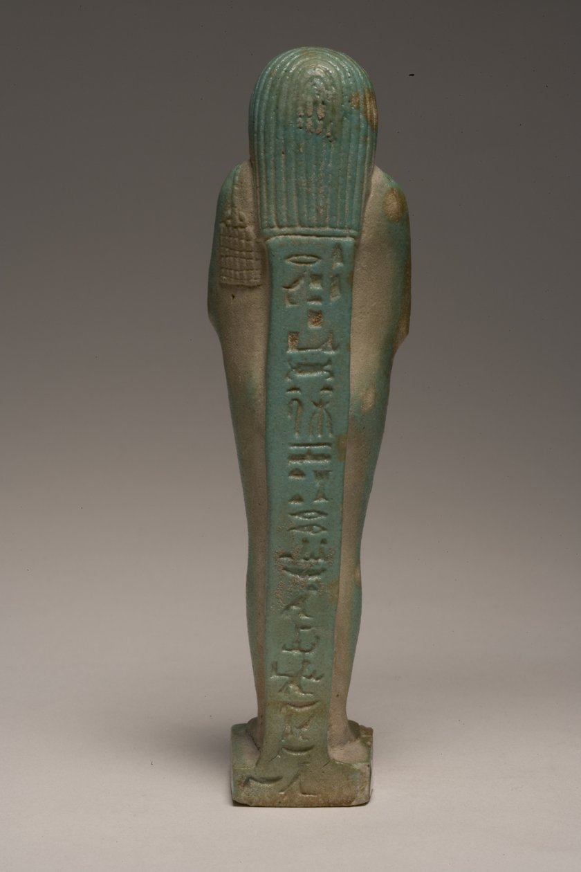 Padineith (fayans) için Shabti figürü (ayrıca bkz. 247998) by Late Period Egyptian