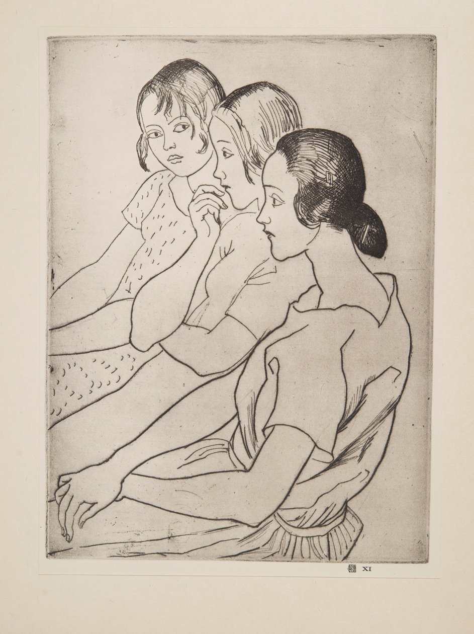 Köy Kızları, pub. 1927. by Laura Knight