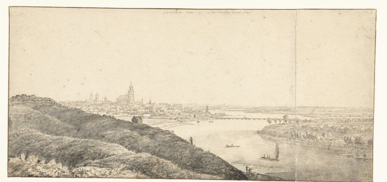 Arnhem'in görünümü by Laurens Vincentsz. van der Vinne