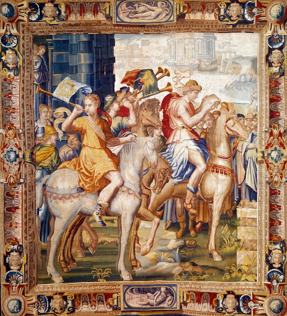 Heraut sürme. Artemise Tarihinden Perde. Laurent Guyot (1756-1806) ve Henri Lerambert (yaklaşık 1540/1550-1608) tarafından faubourg Saint Marcel