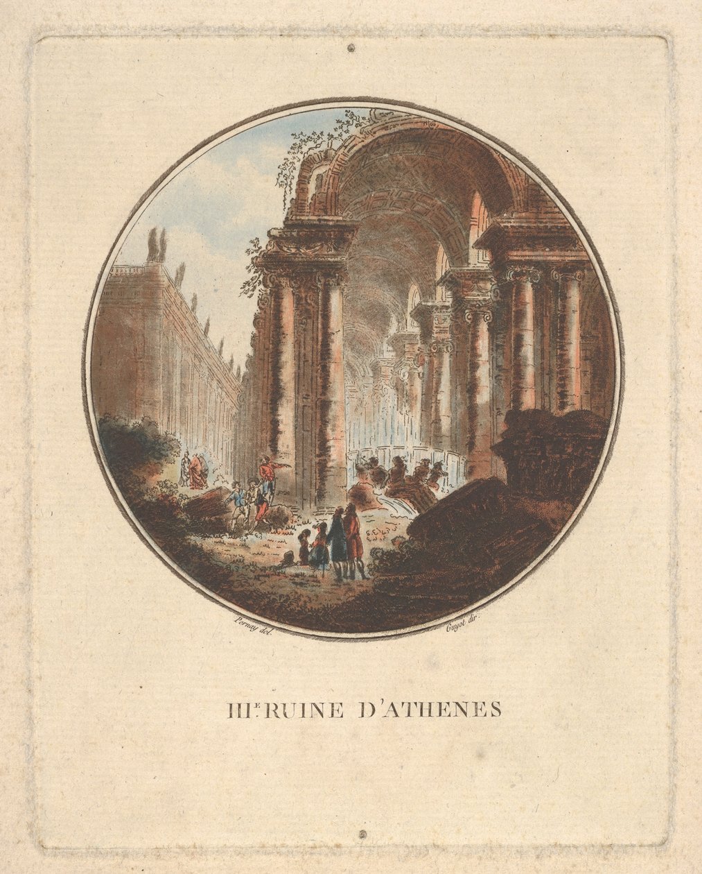Tonozlu revaklı Atina harabeleri, M.Ö. 1770-1808. by Laurent Guyot