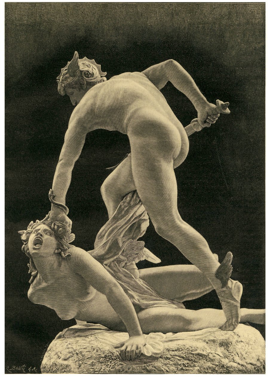 Perseus ve Gorgon, 1872 by Laurent Honore Marqueste